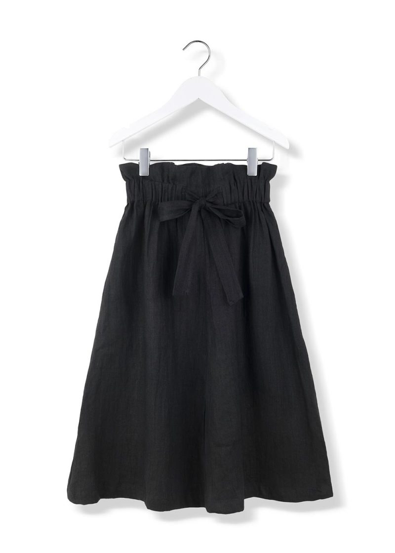 bow skirt black