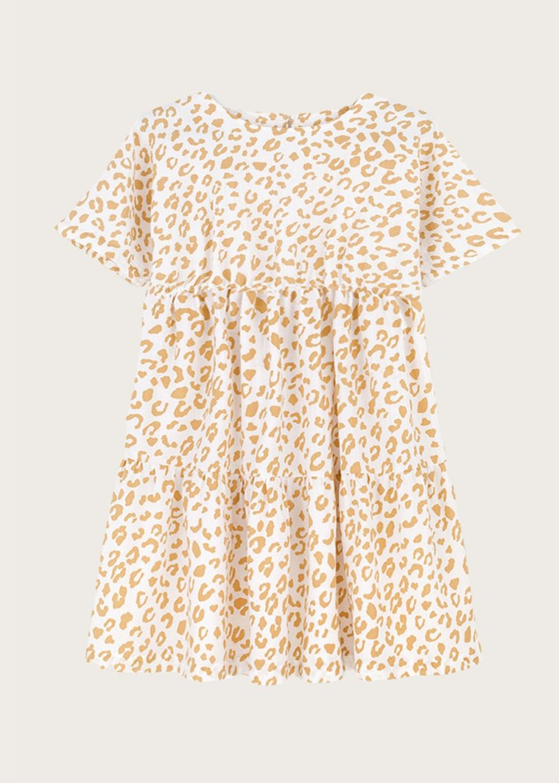 Sukienka z falbanami Golden Leopard