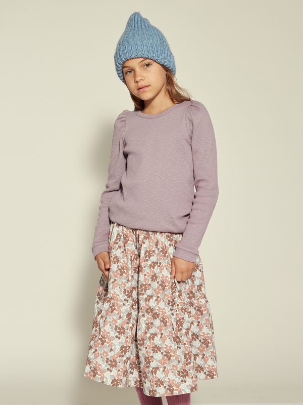 Fleur skirt, spódnica w kwiatki, spódnica z bawelny organicznej