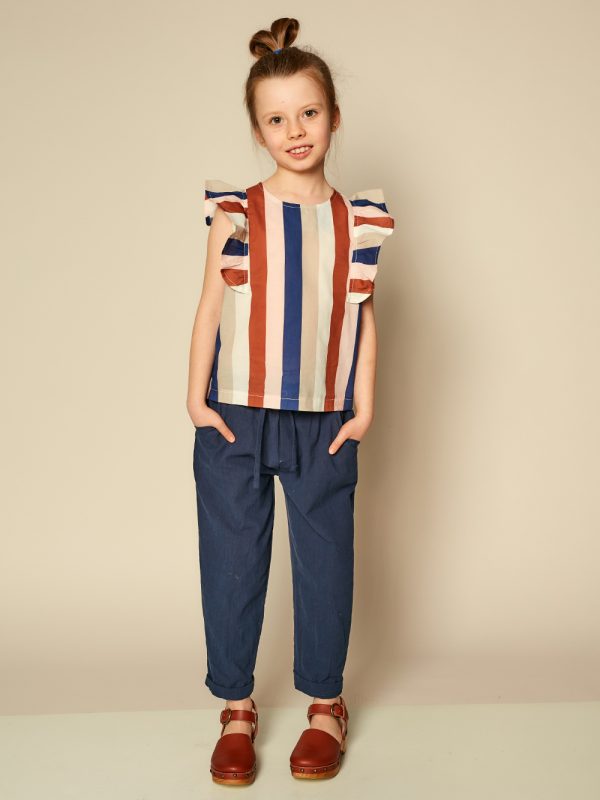 bluzka w paski z falbankami, striped ruffled blouse