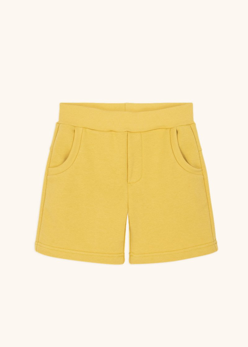 żólte szorty, jersey yellow shorts , dzianinowe spodenki