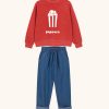 red cotton kid's sweatshirt