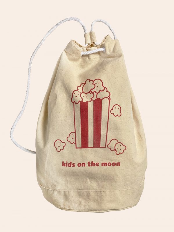 worek z nadrukiem popcornu, popcorb bag