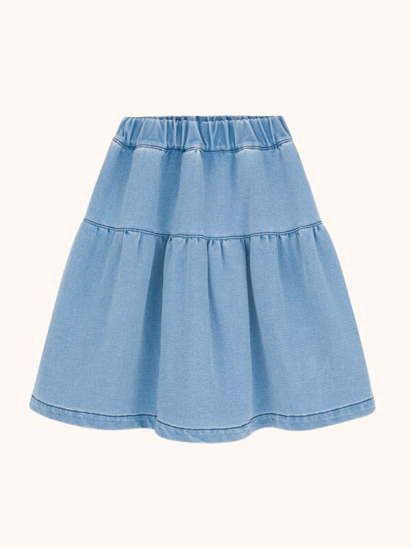 spódnica denimowa, spódnica dziecięca, spódnica niebieska, wygodna spódnica, bawełniana spódnica,