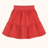 krótka spódnica, dziecięca spódnica, spódnica w sportowym stylu, czerwona spódnica, spódnica z falbankami, spódnica z kieszeniami, short skirt, for kids, red skirt, skirt with frills, sporty style