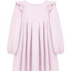 różowa sukienka, sukienka muslinowa, dla dzieci, sukienka z falbankami, sukienka z bawełny organicznej, rose dress, for kids, organic cotton dress