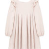 sukienka muślinowa, dla dzieci, kremowa sukienka, sukienka z falbankami, ruffle dress, organic cotton dress, for kids