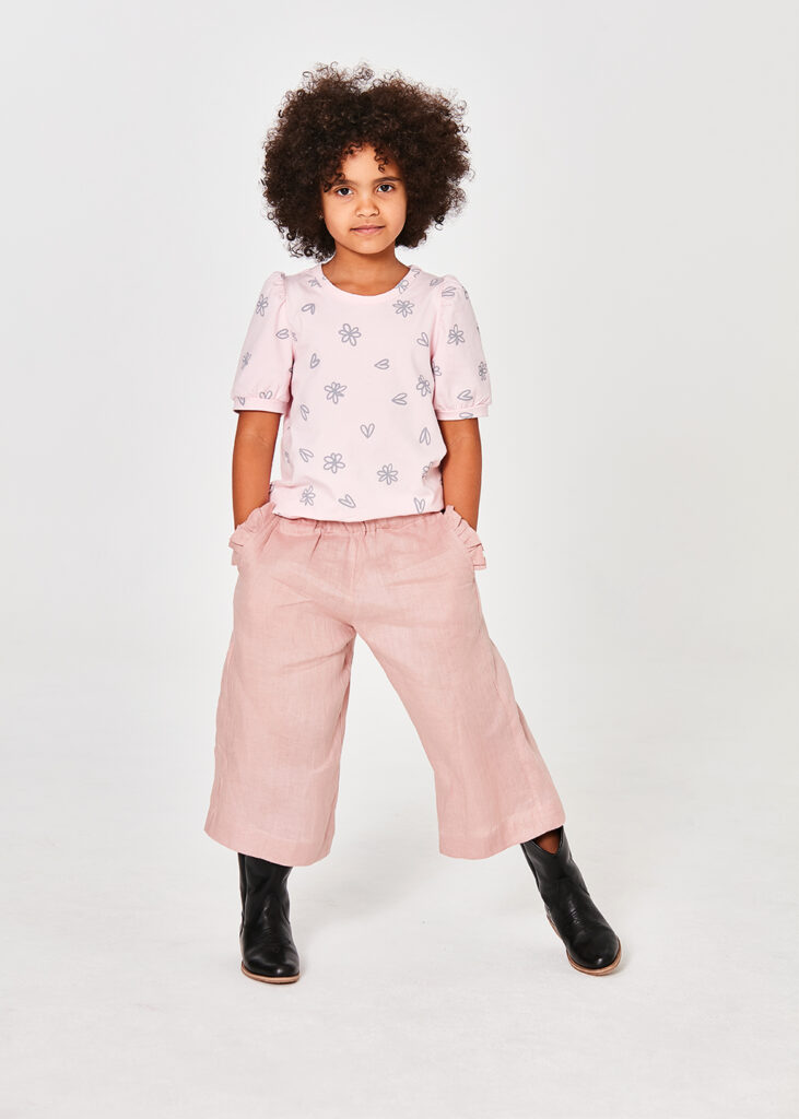 Erica linen culottes pink 