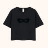 czarny dziecięcy t-shirt bawełniany, z nadrukiem maski, koszulka z maską, tshirt dla dziecka czarny zorro