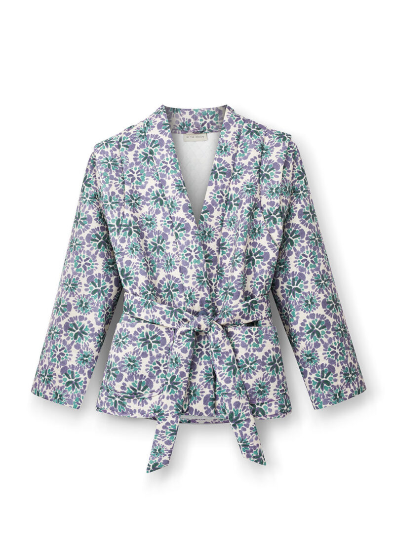 damska pikowana kurtka na lato, z materiału, kimonowy krój, kimonowa kurtka na wiosnę