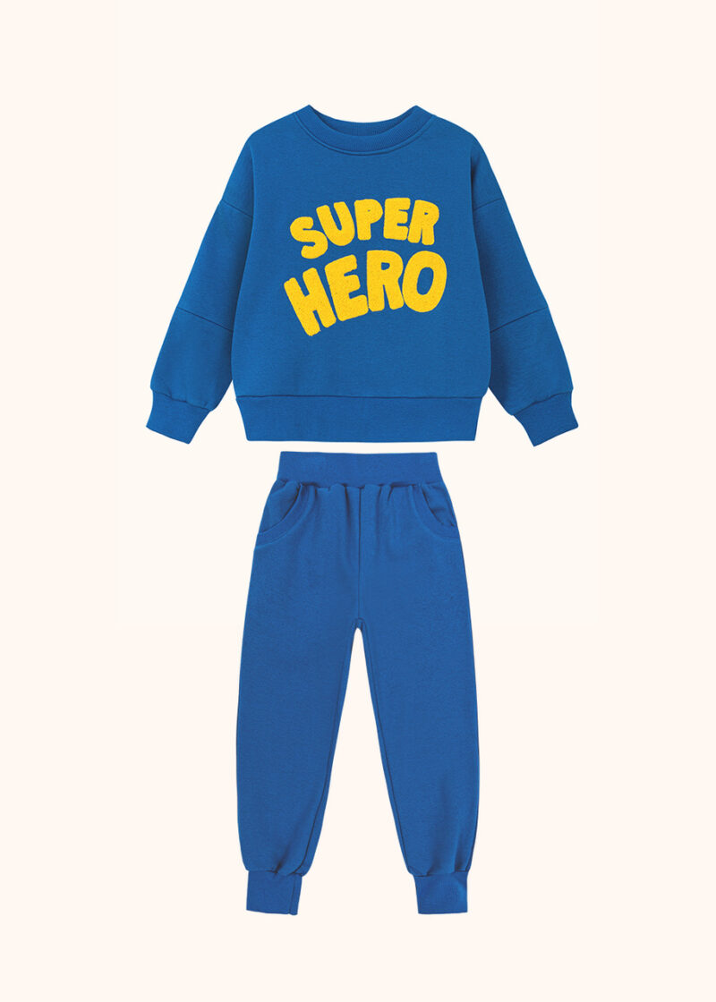 bluza dziecięca super hero, niebieska, dresy dla dziecka
