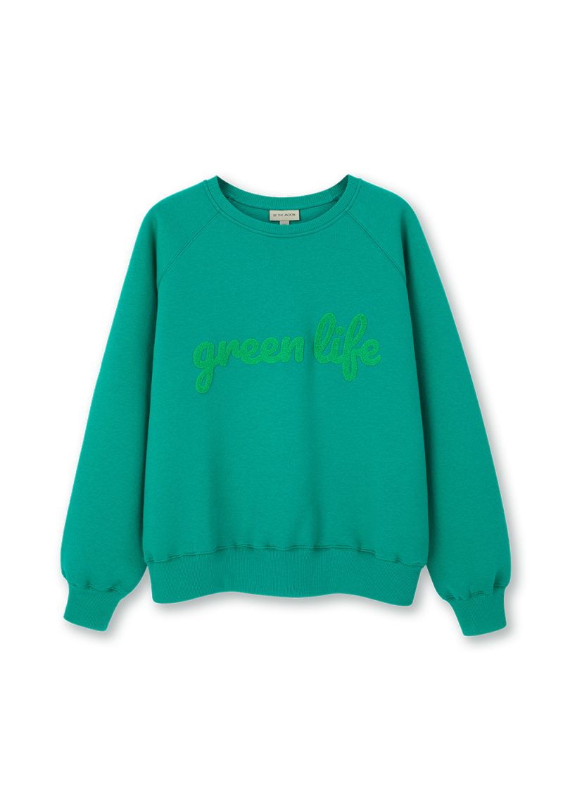 zielona damska bluza, dzianinowa, green life, eko, ekologia, natura