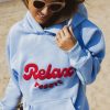 bluza relax resort z kapturem, hoodie, damska