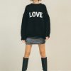 sweter Love by the moon, czarny, oversize, gruby, ciepły, moher, alpaka