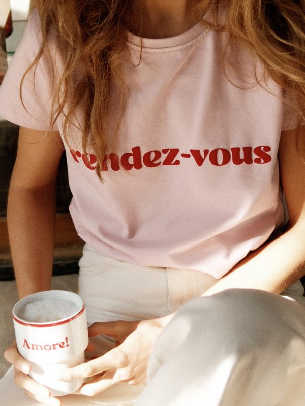koszulka damska, krótki rękaw, rendez-vous