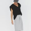 bermudy szare, damskie, szorty do kolan, m czarny top Mio, kimono, bez rekawów