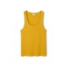 żółty tanktop, podkoszulka, ażurowa dzianina, na lato, polska marka, 10% bawełna