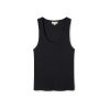 czarny tank top damski, podkoszulka czarna, bez rękawów, 100% bawełna, polska marka, by the moon, dzianina