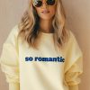 bluza masełkowa, żółta, z napisem, nadrukiem so romantic, polska marka, bawełna
